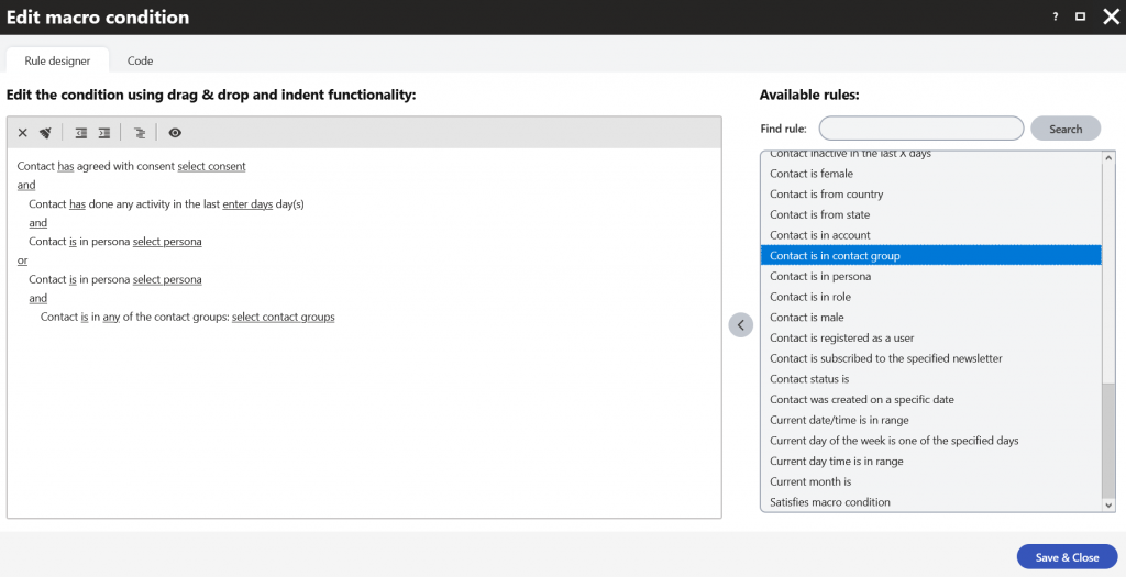 nesting personalization macros in kentico