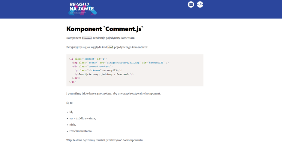 zanurz się w świat javascriptu i reacta: relacja z warsztatu 5